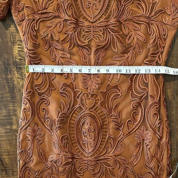 YZXH Dress with Embroidered Appliqué Trim - Picture 11 of 11